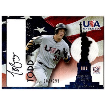 Todd Frazier Signed 2007 USA Baseball National Jersey Signature Black 295 #AJ-19