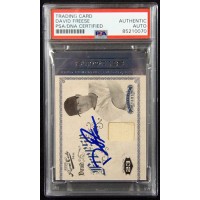 David Freese Signed 2012 Panini Playoff Prime Cuts Card #10 PSA Authenticated