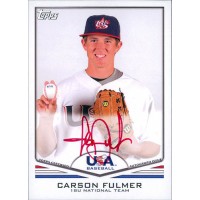 Carson Fulmer Signed 2011 Topps USA Baseball Card #A50 68/99