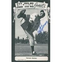 Lefty Gomez New York Yankees Signed 1973 TCMA 3.5x5.5 Postcard JSA Authenticated