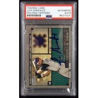 Luis Gonzalez 2002 Fleer Showcase Baseball's Best Memorabilia Card PSA Authentic