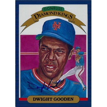Dwight Gooden New York Mets Signed 1986 Donruss DK Jumbo Card #26 JSA Authentic