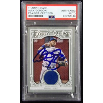 Alex Gordon Signed 2013 Topps Gypsy Queen Relic Card #GQR-AG PSA Authenticated