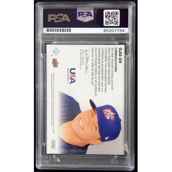 Sonny Gray Signed 2009 Upper Deck USA Baseball Relic Card #GJU-29 PSA Authentic