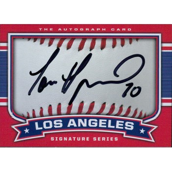 Tom Gregorio Signed Los Angeles Angels 2.5x3.5 Card JSA Authenticated