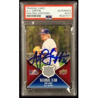 A.J. Griffin Signed 2009 Upper Deck USA Baseball National Relic Card #USA-AG PSA