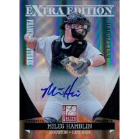 Miles Hamblin Signed 2011 Donruss Elite Extra Edition Baseball Card /1159 #69