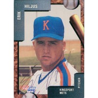 Erik Hiljus Kingsport Mets Signed 1992 Fleer Pro Cards #1562 JSA Authenticated