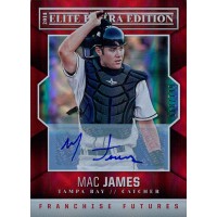 Mac James Signed 2014 Panini Elite Extra Edition Baseball Card /799 #54