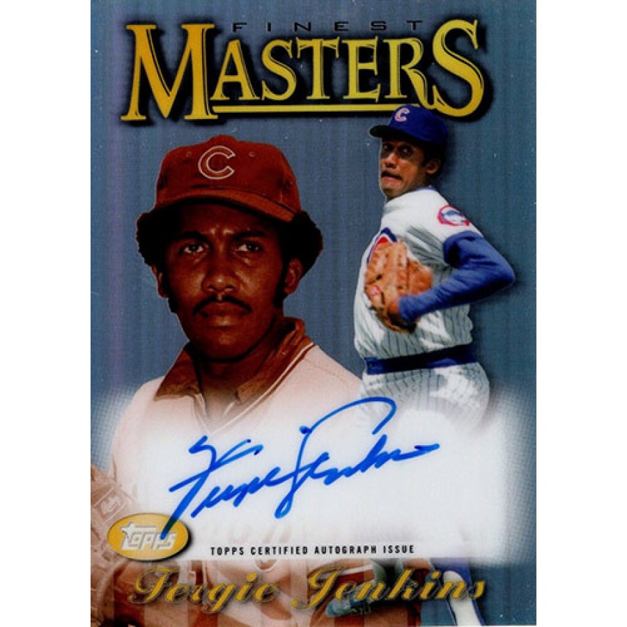 Fergie Jenkins Chicago Cubs Signed 2021 Topps Finest Masters Card