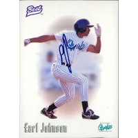 Earl Johnson Signed 1997 Best Baseball Card
