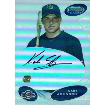 Kade Johnson Milwaukee Brewers Signed 2003 Bowman's Best Card #BB-KJ