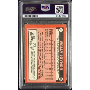 Wally Joyner California Angels Signed 1986 Topps Card #511 PSA Authenticated
