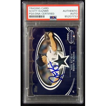 Scott Kazmir Signed 2008 Topps All Star Stitches Relic Card #AS-SK PSA Authentic