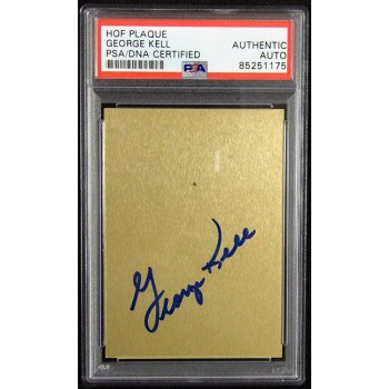 George Kell Signed Hall Of Fame Metallic Card PSA Authenticated