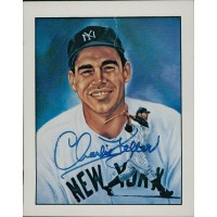 Charlie Keller Signed 1983 TCMA 50 Years of Yankee All Stars Card #22 JSA Authen