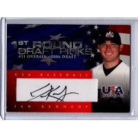 Ian Kennedy Signed 2007 USA Baseball 1st Round Draft Picks Card #DP-9