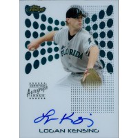Logan Kensing Florida Marlins Signed 2004 Topps Finest Card #117