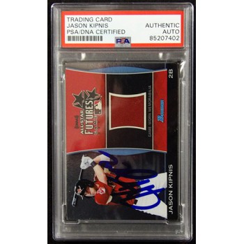 Jason Kipnis Signed 2011 Bowman Draft Futures Game Relics Card #FGR-JK PSA Auth