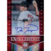 Dan Langfield Signed 2012 Panini Elite Extra Edition Baseball Card /799 #173
