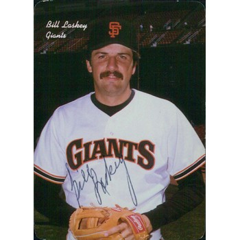 Bill Laskey San Francisco Giants Signed 1986 Mother's Cookies Card JSA Authentic