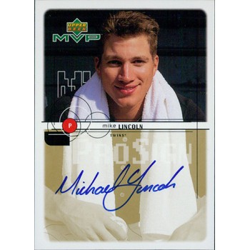 Mike Lincoln Minnesota Twins Signed 1999 Upper Deck MVP Pro Sign Card #ML