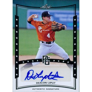 Deacon Liput Signed 2014 Leaf Perfect Game Baseball Card #A-DL1
