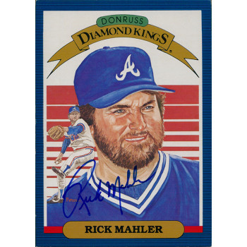 Rick Mahler Atlanta Braves Signed 1985 Donruss DK Jumbo Card #21 JSA Authentic Rick Mahler Atlanta Braves Signed 1985 Donruss DK Jumbo Card #21 JSA Authentic