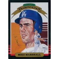 Mike Marshall LA Dodgers Signed 1986 Donruss DK Jumbo Card #12 JSA Authentic