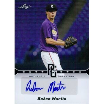 Rabon Martin Signed 2013 Leaf Perfect Game Baseball Card #A-RM1