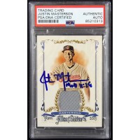 Justin Masterson Signed 2013 Topps Allen & Ginter's Relic Card #AGFR-JM PSA Auth
