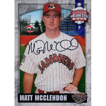 Matt McClendon Jamestown Jammers Signed 2000 Team Best Autograph Card #NNO