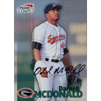 Darnell McDonald Signed 1999 Team Best Rookie Autographs Card #40