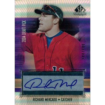 Richard Mercado Arizona Diamondbacks Signed 2004 Upper Deck SP Prospects Card #RI