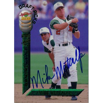 Mike Metcalfe Signed 1994 Signature Rookies Baseball Card #63 /7750