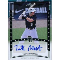 Tristan Metten Signed 2014 Leaf Perfect Game Baseball Card #A-TM2