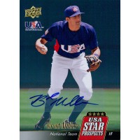 Brad Miller Signed 2009 Upper Deck Signature Stars Baseball Card #USA-A33