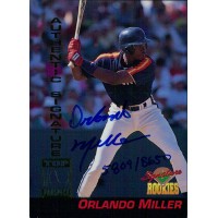 Orlando Miller Signed 1994 Signature Rookies Baseball Card #11 /8650