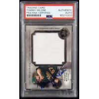 Tommy Milone Signed 2013 Topps Museum Collection Relic Card #MMJPR-TM PSA Authen