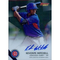 Kevonte Mitchell Chicago Cubs Signed 2015 Bowman's Best of '15 Card #B15KM