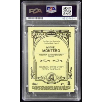 Miguel Montero Signed 2013 Topps Gypsy Queen Relic Card #GQR-MM PSA Authentic