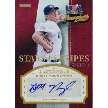 Brett Mooneyham Signed 2013 Panini USA Baseball Stars & Stripes Card /799 #BRT