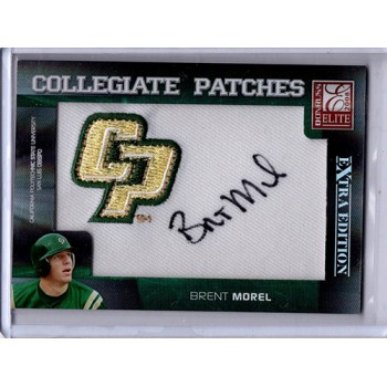 Brent Morel Signed 2008 Donruss Elite Extra Edition Collegiate Patches Card #CP-42 /250