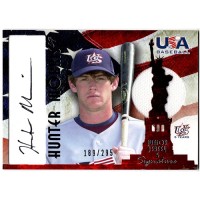 Hunter Morris Signed 2007 USA Baseball Junior Jersey Signature Black /295 #AJ-24