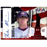 Hunter Morris Signed 2007 USA Baseball Junior Signature Blue Ink /275 #A-23