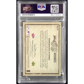 Joe Nathan Signed 2006 Upper Deck Artifacts Apparel Relic Card #MLB-JN PSA Auth
