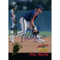 Phil Nevin Signed 1994 Signature Rookies Baseball Card #37 /45000