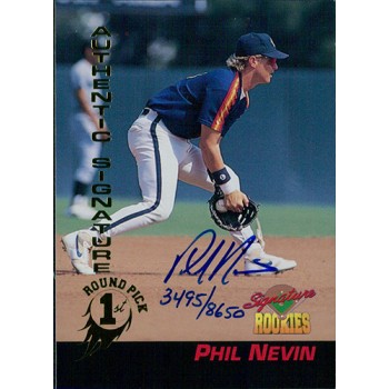 Phil Nevin Signed 1994 Signature Rookies Baseball Card #37 /8650