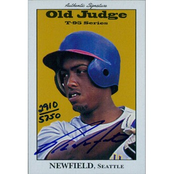 Marc Newfield Signed 1995 Signature Rookies Baseball Card #26 /5750