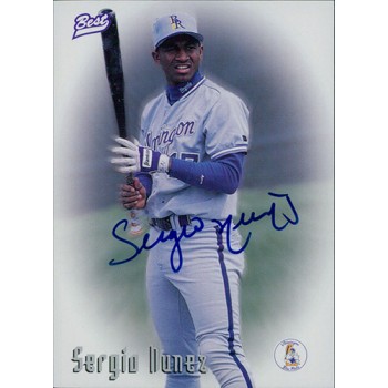 Sergio Nunez Signed 1997 Best Autographs Autograph Series Card #36